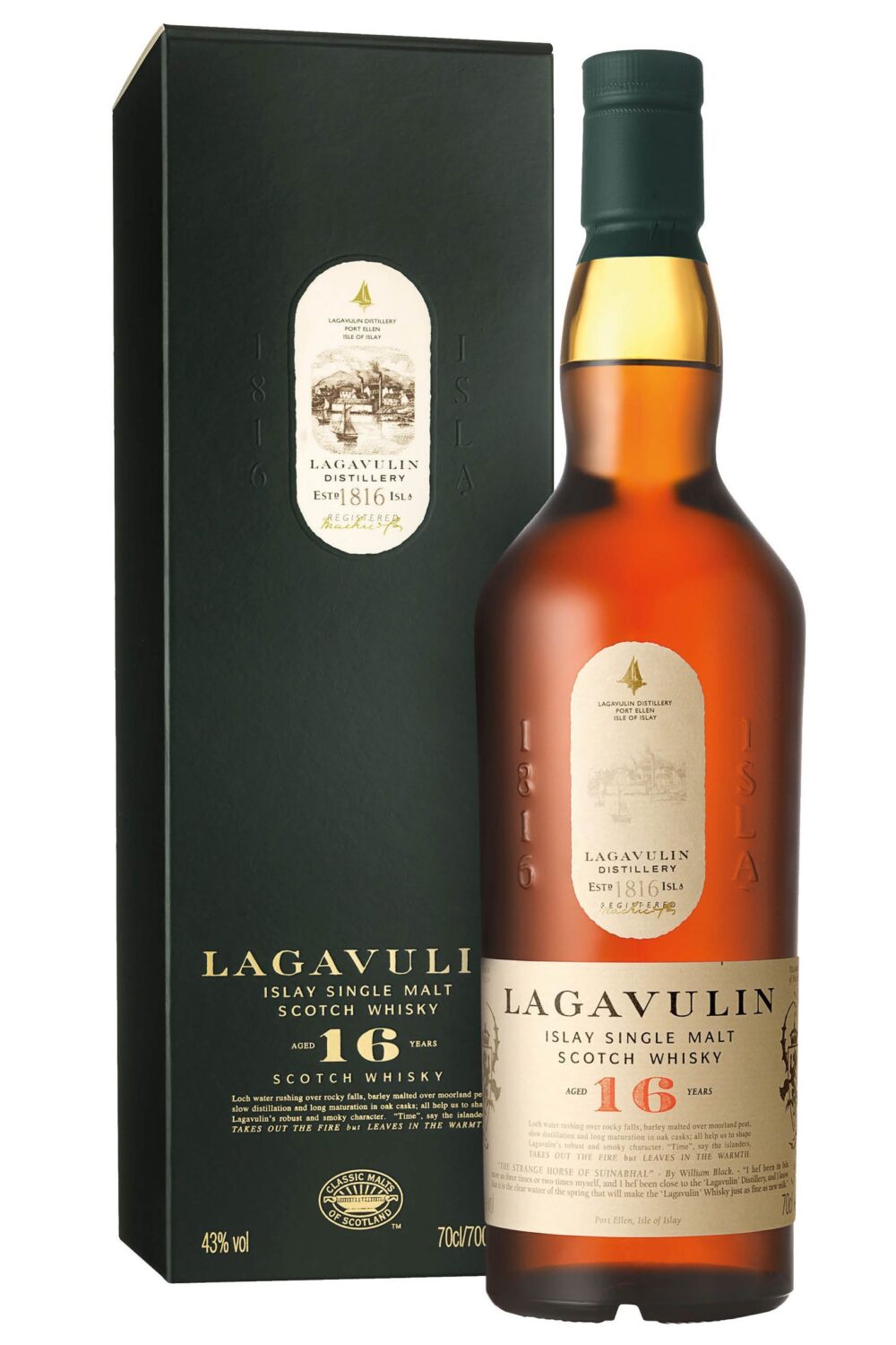 Whisky Lagavulin 16 Y Astucciato Cl.70 43% Vol.