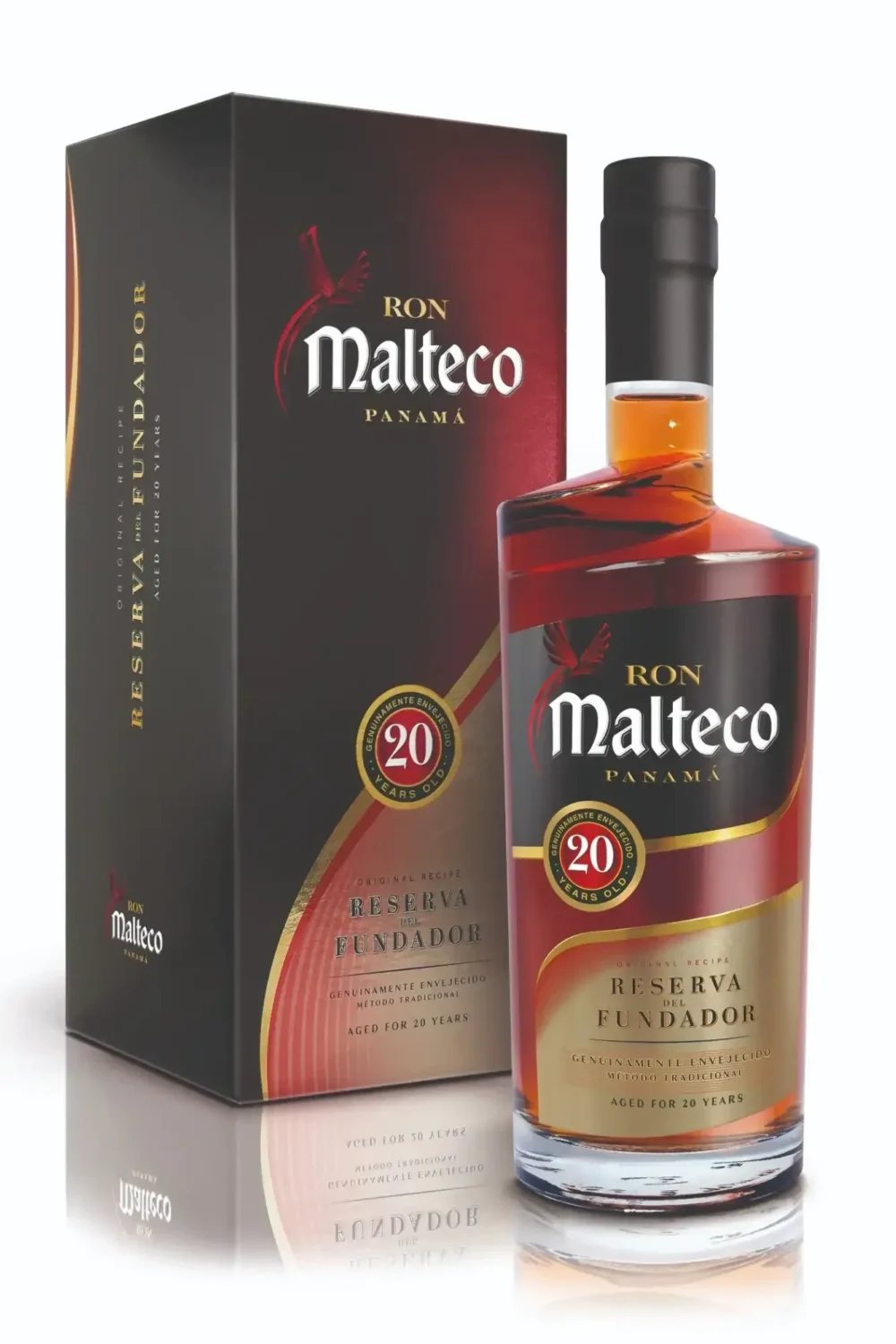Ron Suave De Panama Malteco 20Y Reserva Del Fundador Cl.70 40% Vol Astucciato